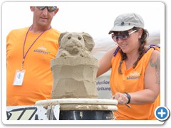 Quick Sand Speed Sand Sculpting at Blue Water Sand Fest