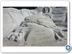 Proposal Sculpture at American Sand Sculpting Championships